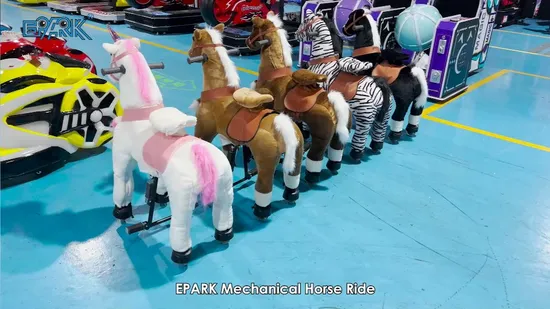 아이들이 좋아하는 저렴한 놀이기구, 자전거처럼 움직이는 기계식 승마